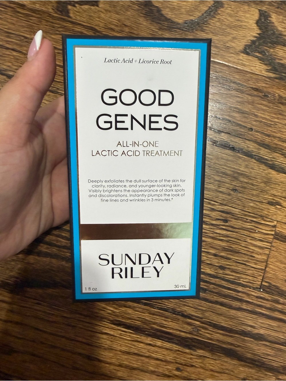 SUNDAY RILEY Good Genes All-In-One Lactic Acid Serum 1.7 FI
Oz-New. Box scuffed